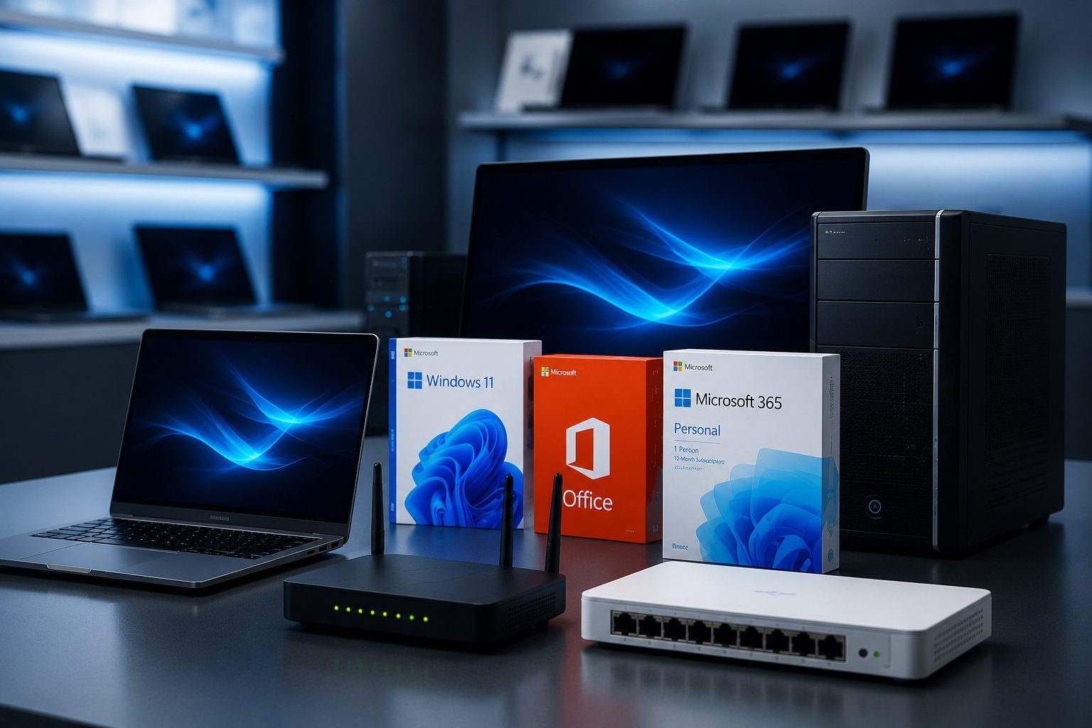 Hardware and software sales